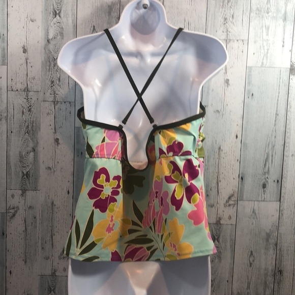 A & H Sportswear Floral Swimsuit Top Extra Large - Picture 3 of 8